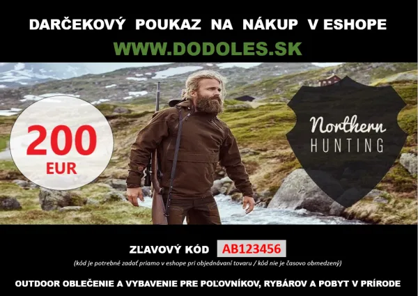 Darčekový poukaz v hodnote 200 EUR