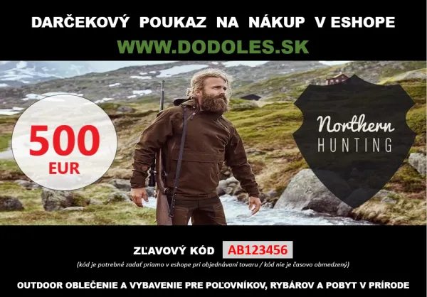 Darčekový poukaz v hodnote 500 EUR